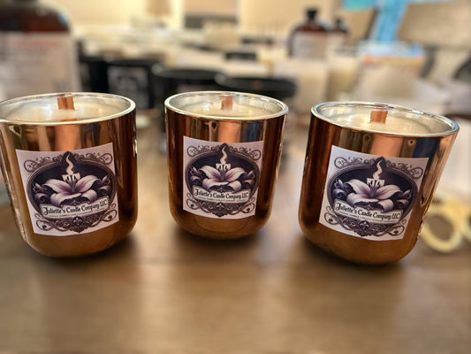8 oz Bronze Vessel with Custom Lids