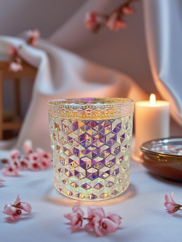 14 oz Pink Iridescent Vessel